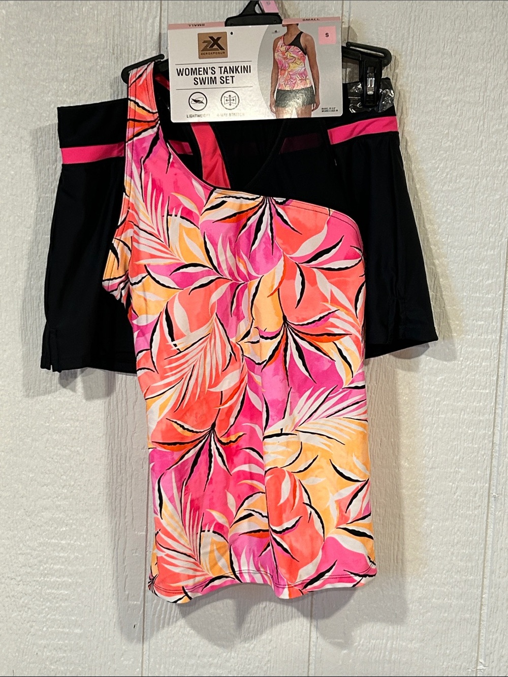 NEW ZeroXposur Pink Floral Women's Tankini Swim Set